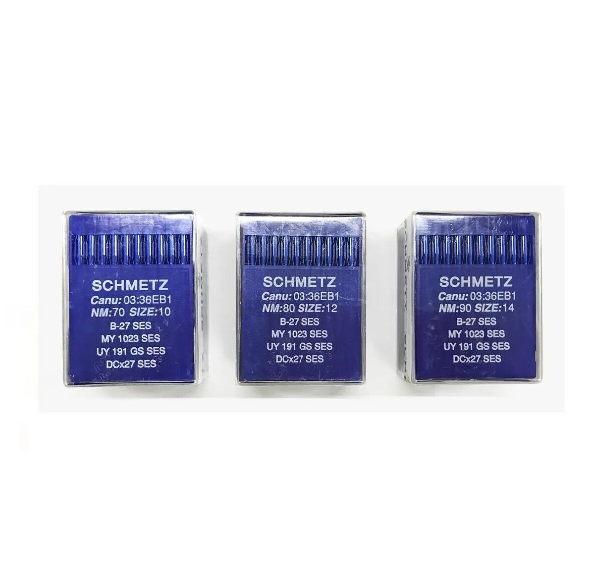 paquetes de 5 75/11 - varios tamaños Rango de Schmetz hexaclorofeno Finest 