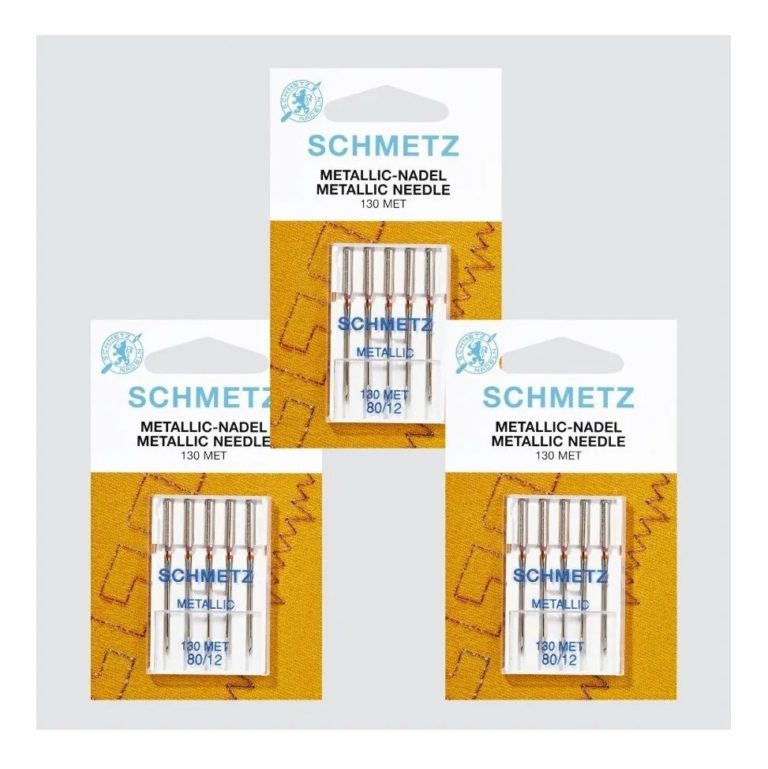 Agujas Para Máquina De Coser Schmetz Microtex 80/12 - Pack De 3 Con Enhebrador