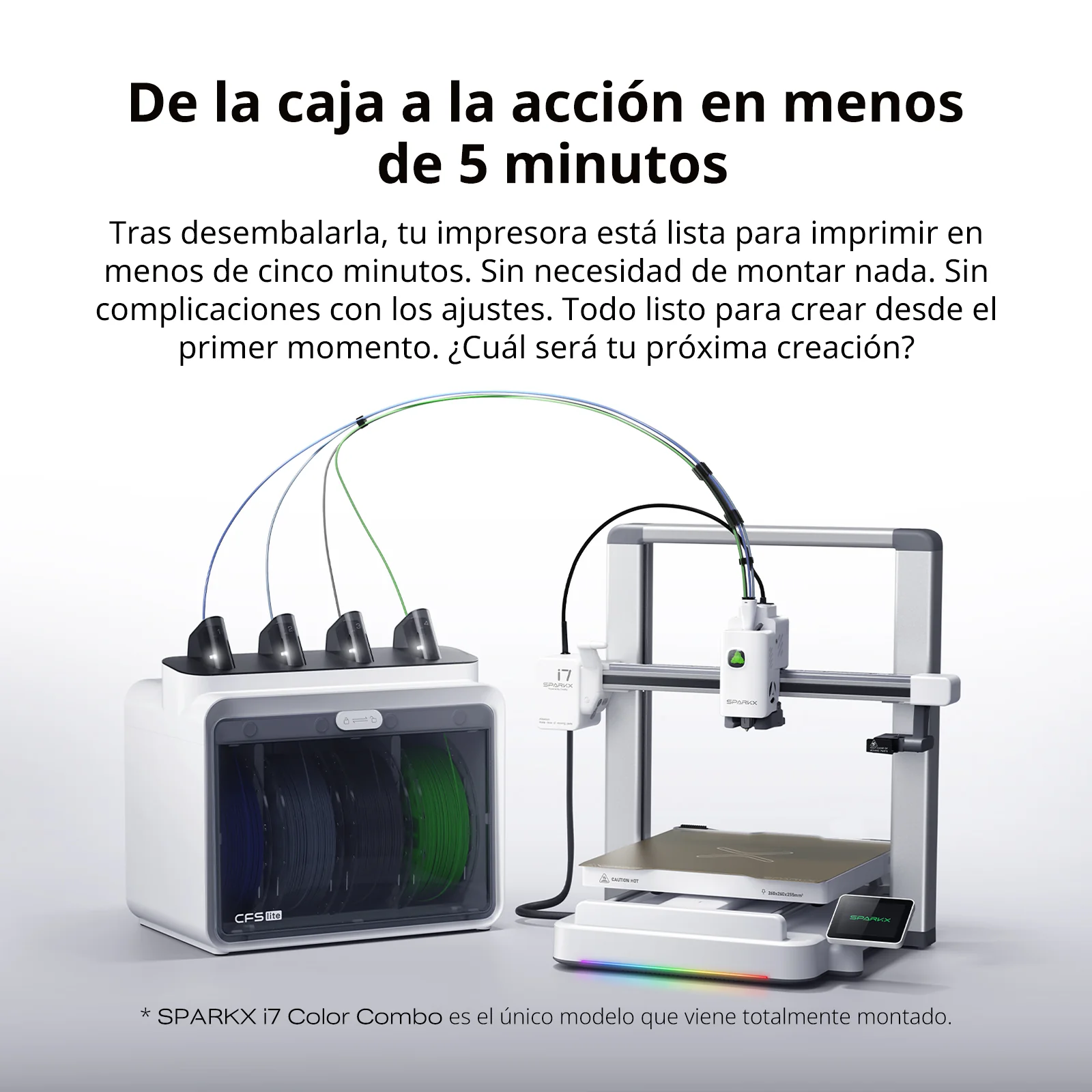 Impresora 3D Sparkx i7 Combo Creality - Imagen 5